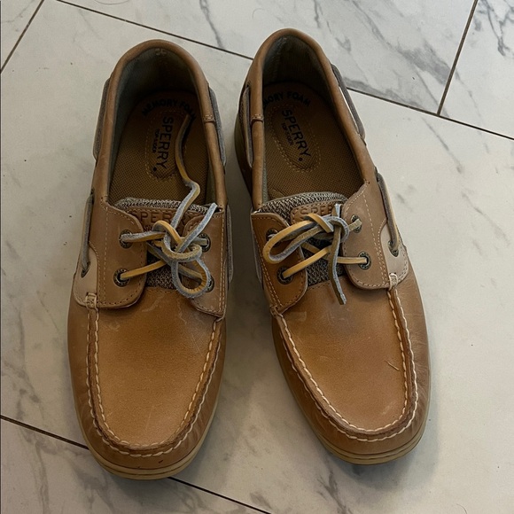 Sperry Brown Leather Boat Shoes - Picture 1 of 4